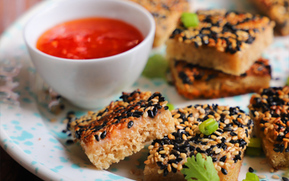 Toasts aux Crevettes